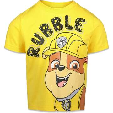 Paw Patrol T-Shirts 4 Pack for Toddlers to Kids