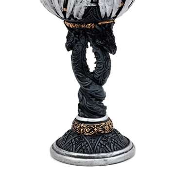 Ebros Medieval Twisted Dragons Iron Throne Legend Of The Swords Wine Goblet Chalice Dungeons And Dragon Renaissance Drogon Elixir Of Life Valyrian Steel Blades GOT Themed Accessory Party Prop Decor