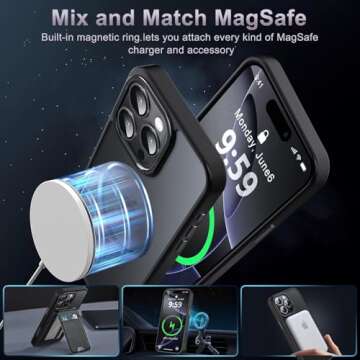 Newfuture iPhone 16 Pro Max Case: Military Grade, MagSafe Compatible, Anti-Fingerprint