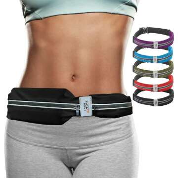 US Patented Running Belt for Men & Women - Water-Resistant & Expandable