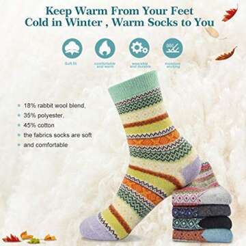 FYC Cozy Women Socks - Warm Winter Gifts