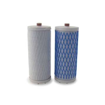 Aquasana Replacement Filter Cartridge for Countertop Water Filtration System - Removes Up To 97% of Chlorine & 99% of 77 Contaminants - Filtration for Clean Tasting Water from Kitchen Faucet- AQ-4035