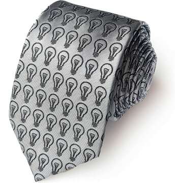 Men's Lightbulb Necktie