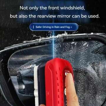 Automotive Oil Film Cleaning Brush, 2024 New Glass Oil Film Remover for Car, All in One Wipe On Oil Film Remover, Hydrophobic Glass Coating for Windshield (1 PC)