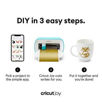 Cricut Joy Machine & Digital Content Library Bundle - Includes 30 images in Design Space App - Portable DIY Smart Machine for creating customized cards, crafts, & labels