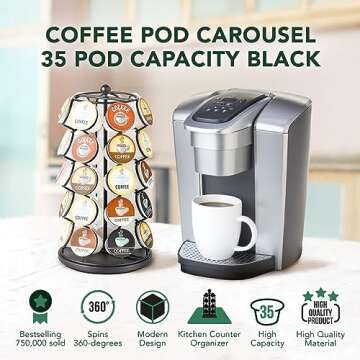 Nifty K Cup Holder - 360-Degree Coffee Pod Carousel