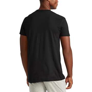 POLO RALPH LAUREN Men's Classic Fit Cotton Crew Tee, Polo Black/Red, Small