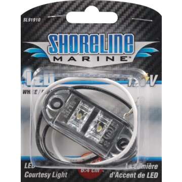 Shoreline Marine LED Accent Light | Boats, Decks, Cabins, Steps| Economical Heavy-Duty Light | Easy to Install