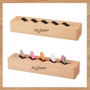 Light Up Guitar Pick Stand & Picks for Musicians