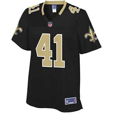 NFL PRO LINE Women's Alvin Kamara Black New Orleans Saints Team Player Jersey