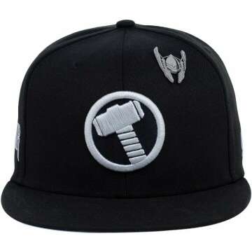 Marvel Thor Flat Bill Cap - Stylish & Fun