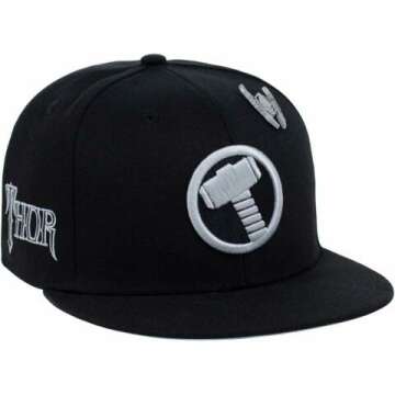 Marvel Thor Flat Bill Cap - Stylish & Fun