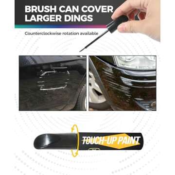 UBOG Car Paint Scratch Repair,Car Accessories Touch Up Paint for Cars,Touch Up Paint Pen,Car Scratch Repair,Car Touch Up Paint,Paint Chip Repair,Auto Touch Up Paint for Scratch Repair Various Cars (Black)