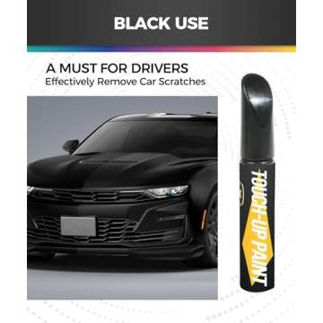 UBOG Car Paint Scratch Repair,Car Accessories Touch Up Paint for Cars,Touch Up Paint Pen,Car Scratch Repair,Car Touch Up Paint,Paint Chip Repair,Auto Touch Up Paint for Scratch Repair Various Cars (Black)