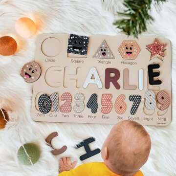 Unique Personalized Name Puzzle for Kids and Babies