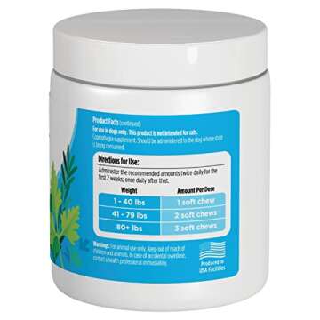 Solid Gold Stop Eating Poop for Dogs with Coprophagia; Natural, Holistic Grain-Free Supplement Chews and Powder with Peppermint & Parsley Oil