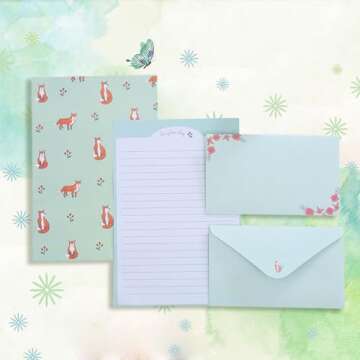 Cute 90PCS Writing Paper and Envelopes Set