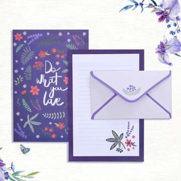 Cute 90PCS Writing Paper and Envelopes Set