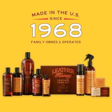 Leather Honey Leather Conditioner, Non-Toxic & Made in the USA Since 1968. Protect & Restore Leather Couches & Furniture, Car Interiors, Boots, Jackets, Shoes, Bags & Accessories. Safe for Any Color