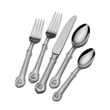 Wallace Napoleon Bee 18/10 Stainless Steel 53pc. Flatware Set