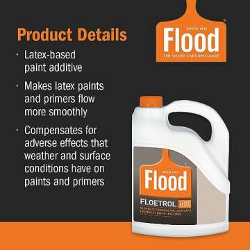 Flood FLD6 Floetrol Latex Oil Acrylic Paint Additive, 1 Gallon (Pack of 1)