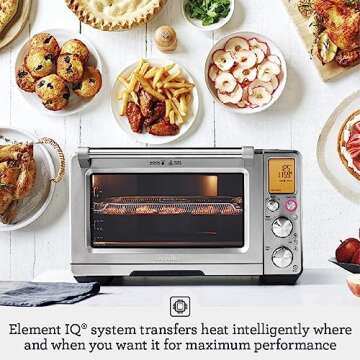 Breville the Smart Oven® Air Fryer Pro, Convection Countertop Oven, Air Fryer Toaster Oven Combo, BOV900BSS, Brushed Stainless Steel