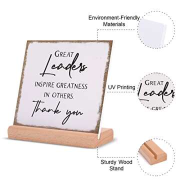 Leader Gifts - Thank You Acrylic Plaque with Stand