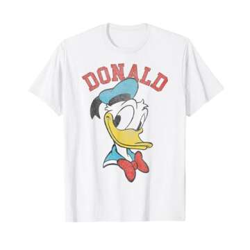 Disney Mickey And Friends Donald Duck Happy Big Face T-Shirt