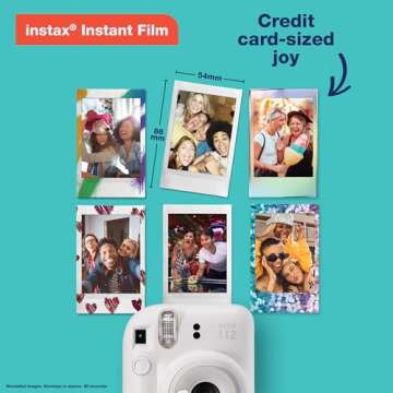 Fujifilm Instax Mini 12 Camera in Pastel Blue