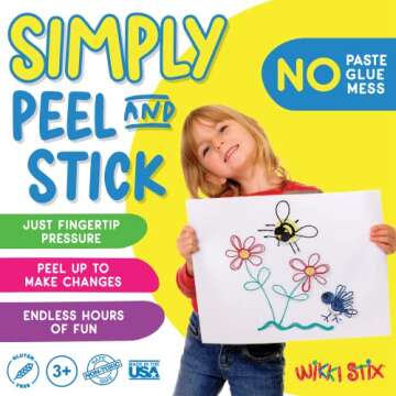 WIKKI STIX Nature Pak Provides Essential Arts & Crafts Fun and Great for School Projects, Made in The USA!