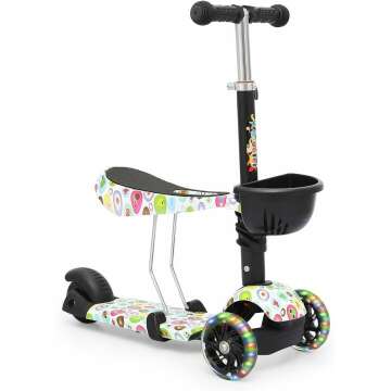 MADOG Toddler Mini Scooter with Adjustable Height