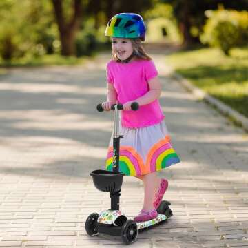 MADOG Toddler Mini Scooter with Adjustable Height