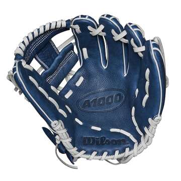 WILSON 2024 A1000 DP15 11.5” Infield Baseball Glove - Navy/Silver/Yellow, Right Hand Throw