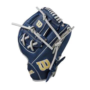 WILSON 2024 A1000 DP15 11.5” Infield Baseball Glove - Navy/Silver/Yellow, Right Hand Throw