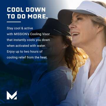 MISSION Cooling Visor Hat with UPF 50 Sun Protection