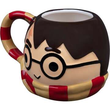 Harry Potter Chibi Mug 24 oz with Gryffindor Handle