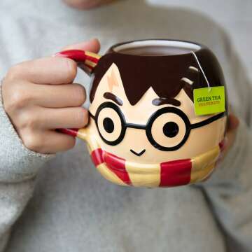 Harry Potter Chibi Mug 24 oz with Gryffindor Handle