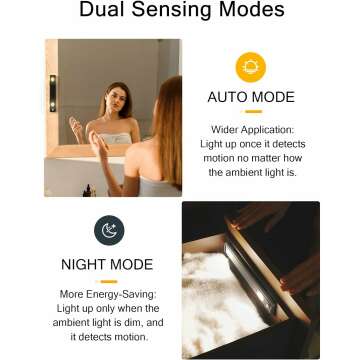 Wireless Motion Sensor Lights 2 Pack 10in LED