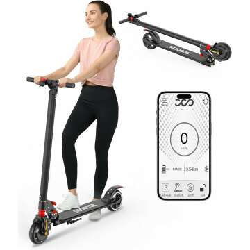 Electric Kick Scooter 15MPH 250W - Foldable & Smart