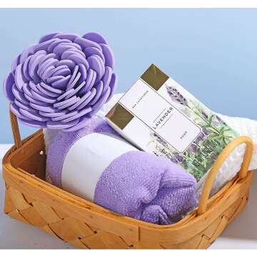 Lavender Spa Gift Basket - Luxetique 12 Pcs Set