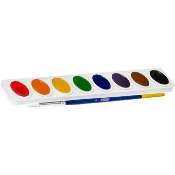 Prang Oval Pan Watercolor Paint Set - 16 Colors