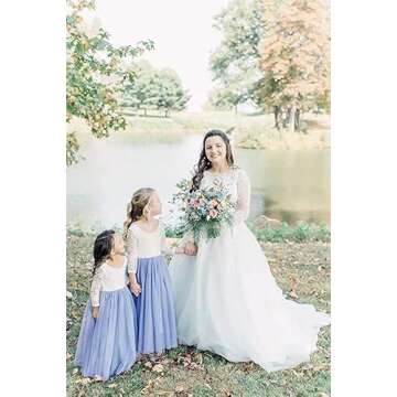 Elegant Toddler Flower Girl Dress in Gray Tulle