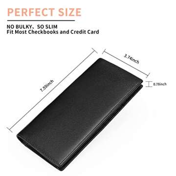 FALAN MULE Wallets for Men Genuine Leather RFID Blocking Slim Mens Wallet Bifold Credit Card Holder for Men