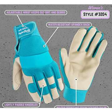 Wells Lamont 3204M Gloves - Water Resistant Gardening Gear