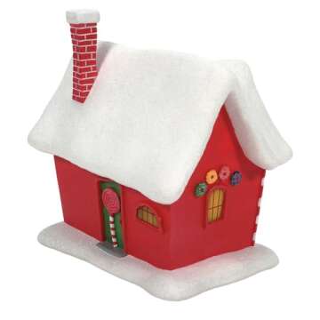 Department 56 Disney The Nightmare Before Christmas Village Christmas Town House Lit Building, 6.5 Inch, Multicolor