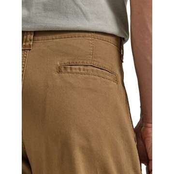 Wrangler Authentics Men's Relaxed Fit Stretch Cargo Pant, Kangaroo, 34W x 32L