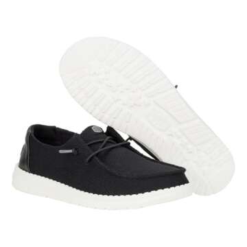 Hey Dude Wendy Hex Black Women’s Slip-On Loafers