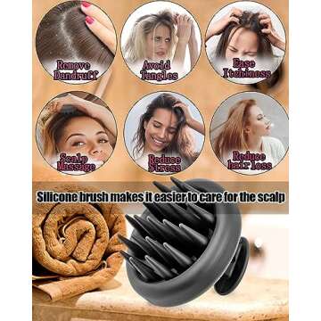 Tizuxa Scalp Massager for Hair Growth & Exfoliation