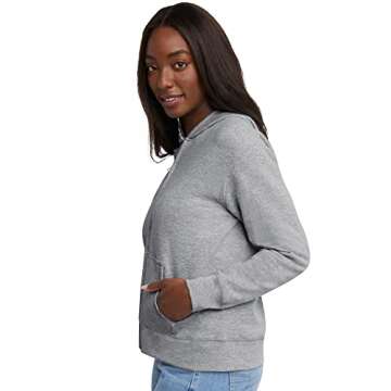 EcoSmart Full-Zip Hoodie for Women - Light Steel