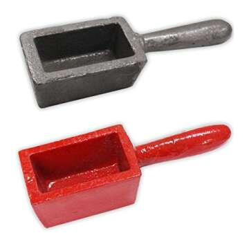 JEWEL TOOL Deluxe 500g & 1Kg Ingot Mold Set | Cast Iron | Rectangular Shape | Ideal for Gold, Silver, and other Precious Metals